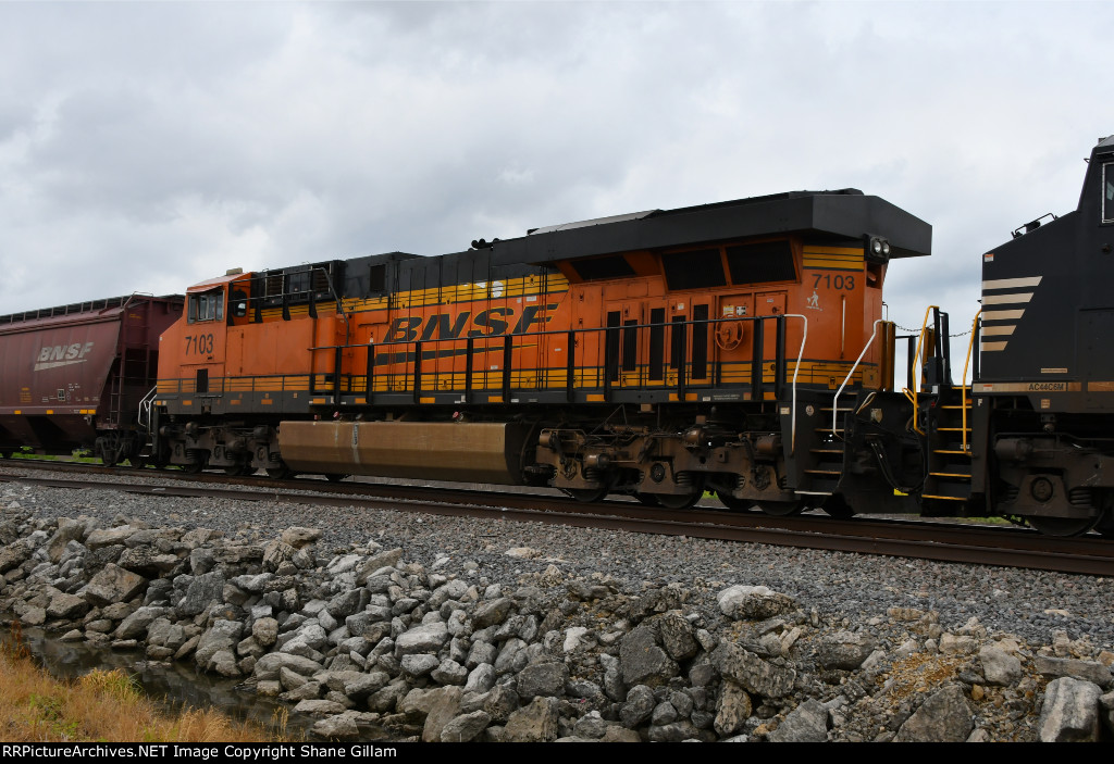 BNSF 7103 Roster shot.